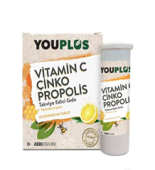 Youplus Vitamin C. Çinko Propolis Efervesan Tablet