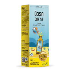 Orzax Ocean Omega3 Limon Aromalı Şurup 150 ml