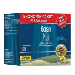 Orzax Ocean Plus 1200 Mg 100 Softjel Ekonomik Paket